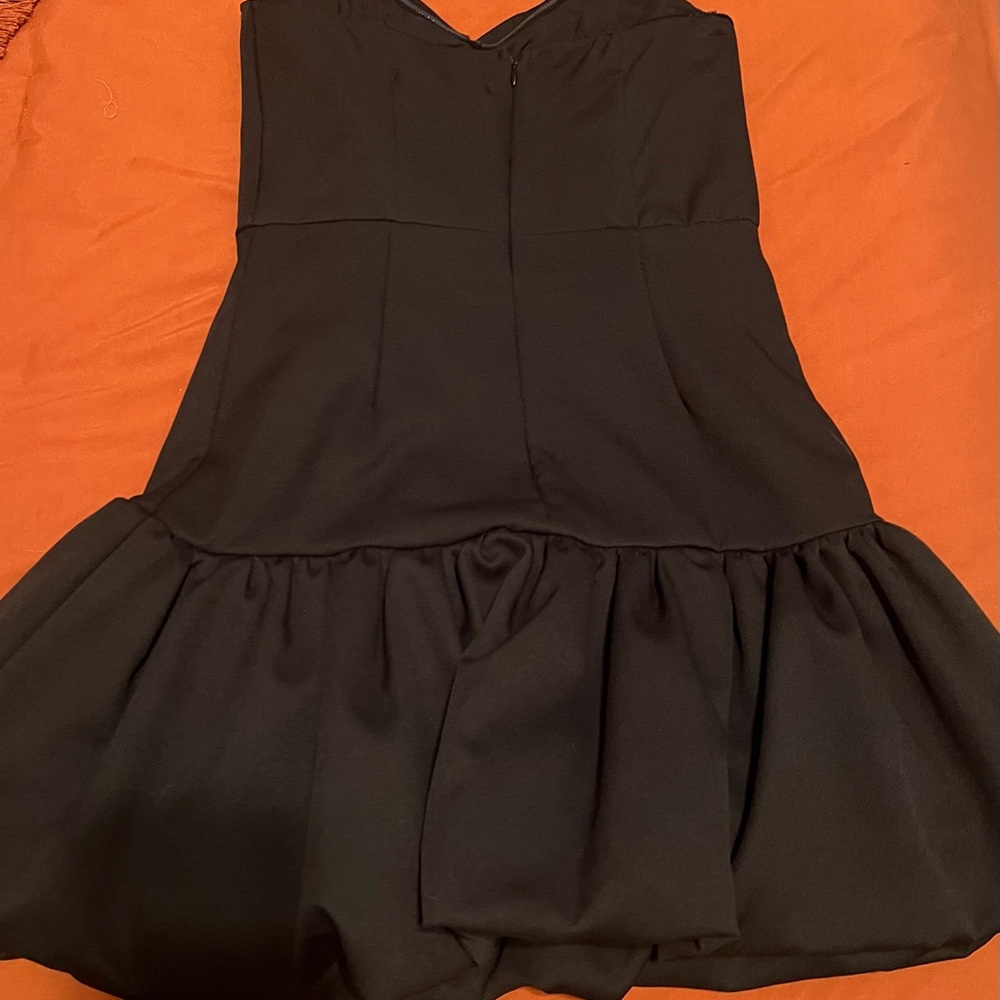Black Ruffle Dress - Picture 2 of 3